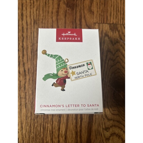 Hallmark 2023 Keepsake Cinnamon’s Letter To Santa Ornament LIMITED  ED New - Picture 1 of 4